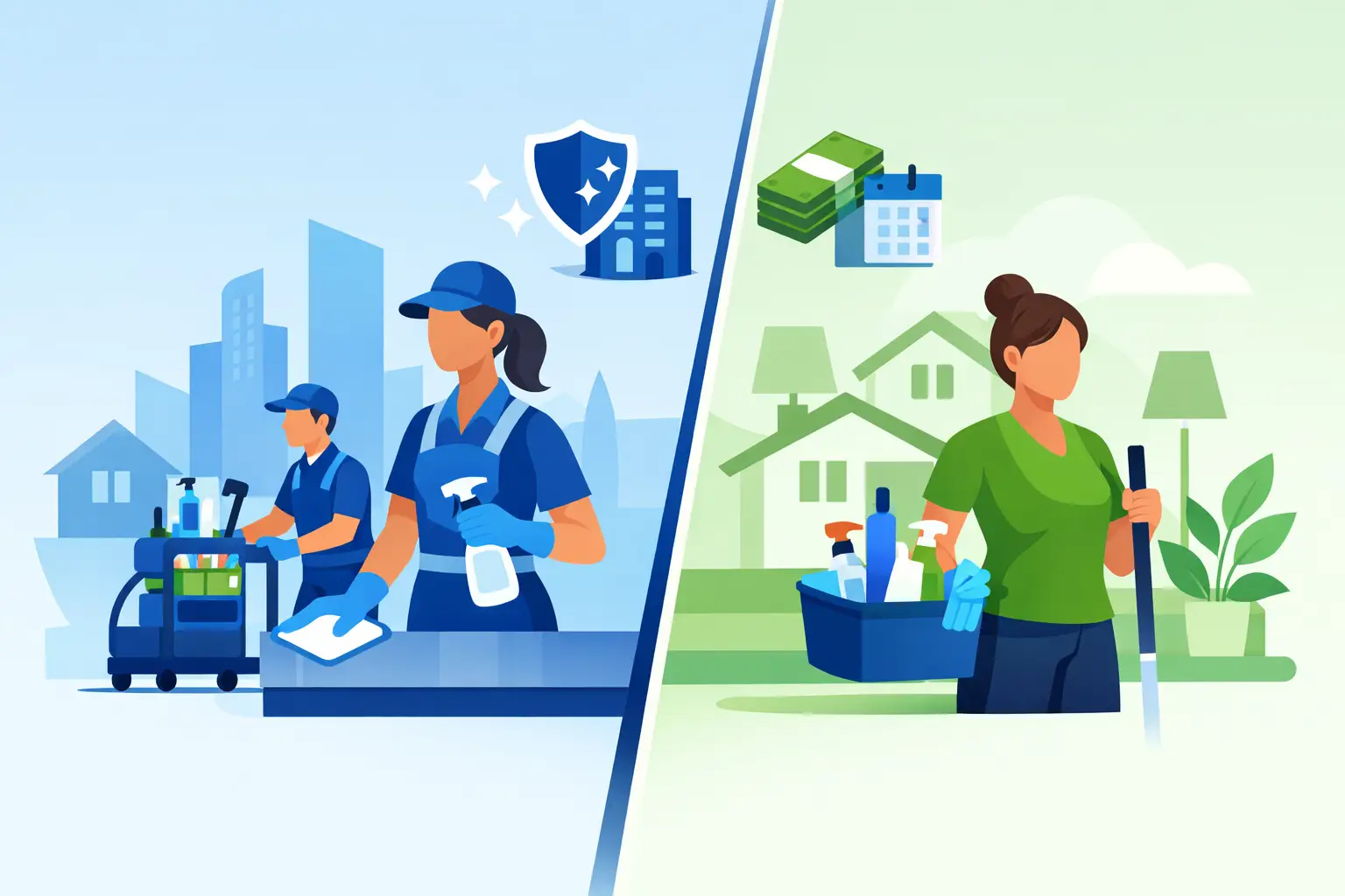 Maid Service vs Independent Cleaner