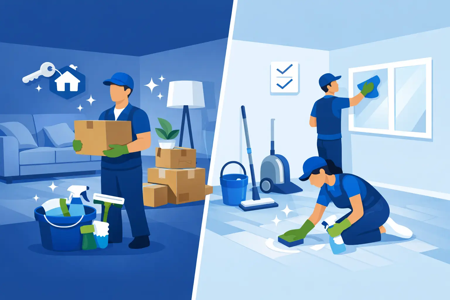 Move In vs Move Out Cleaning Explained