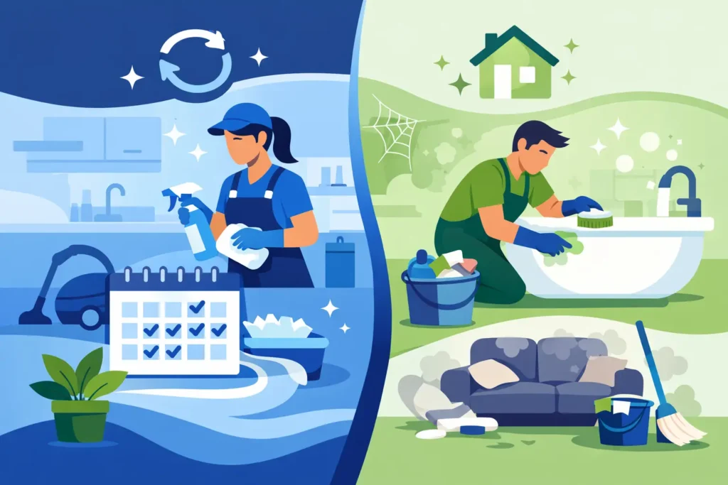 Recurring Cleaning vs One-Time Cleaning
