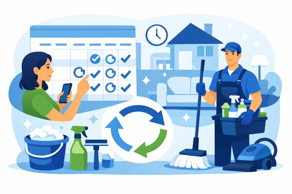 How to Set Up Recurring Home Cleaning Easily