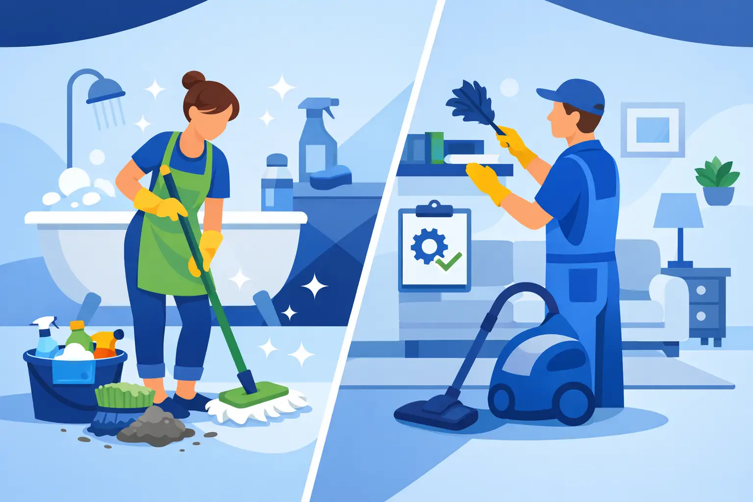 Standard Cleaning vs Maintenance Cleaning