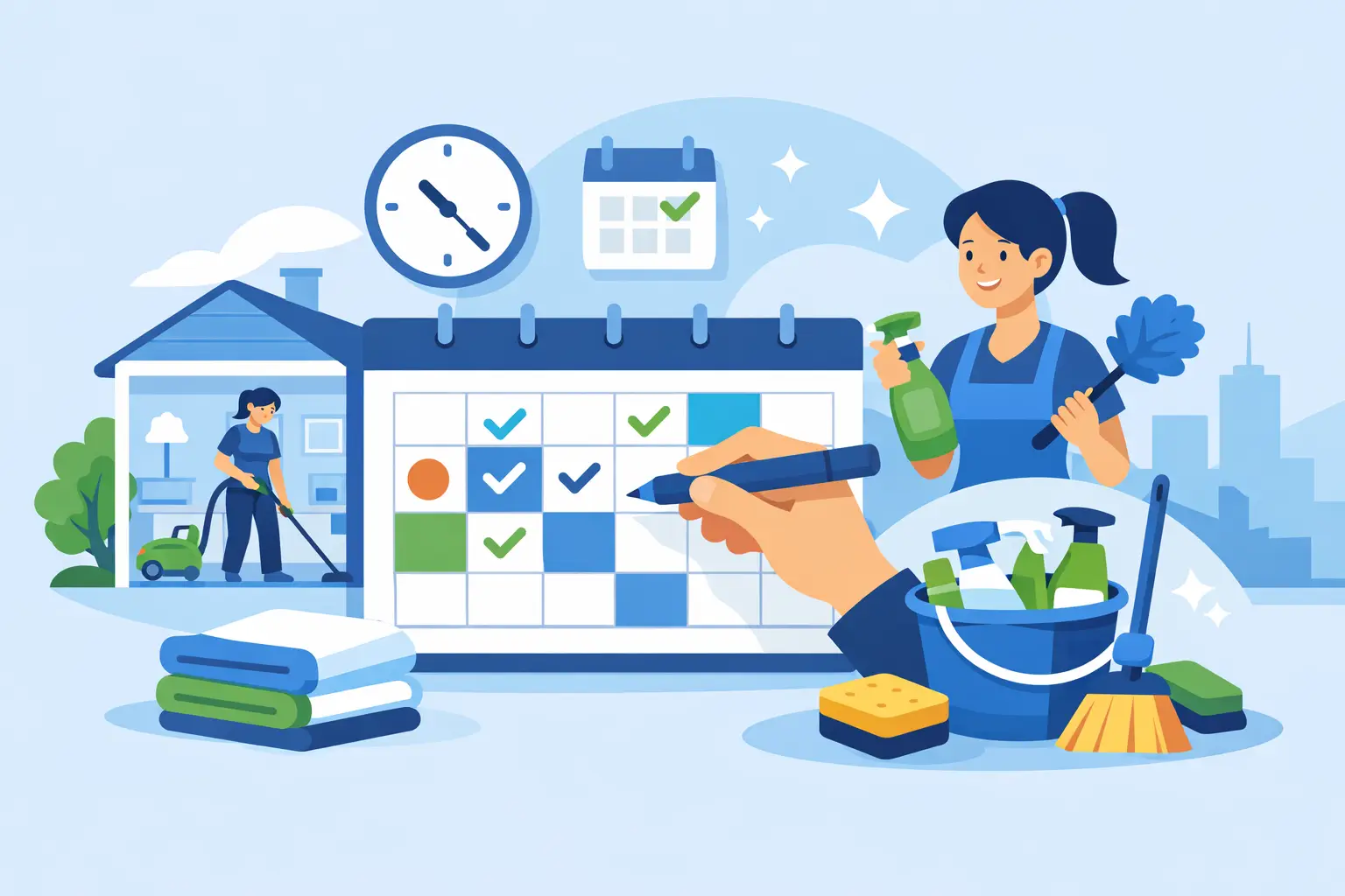 Best House Cleaning Schedule Options for Busy Homes