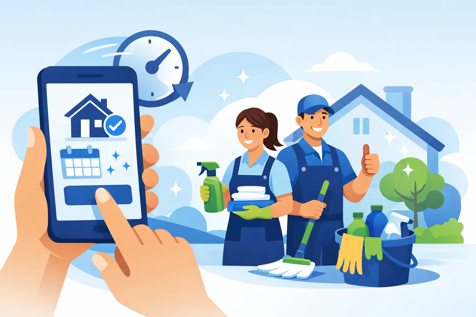 Book House Cleaning in 60 Seconds With Confidence