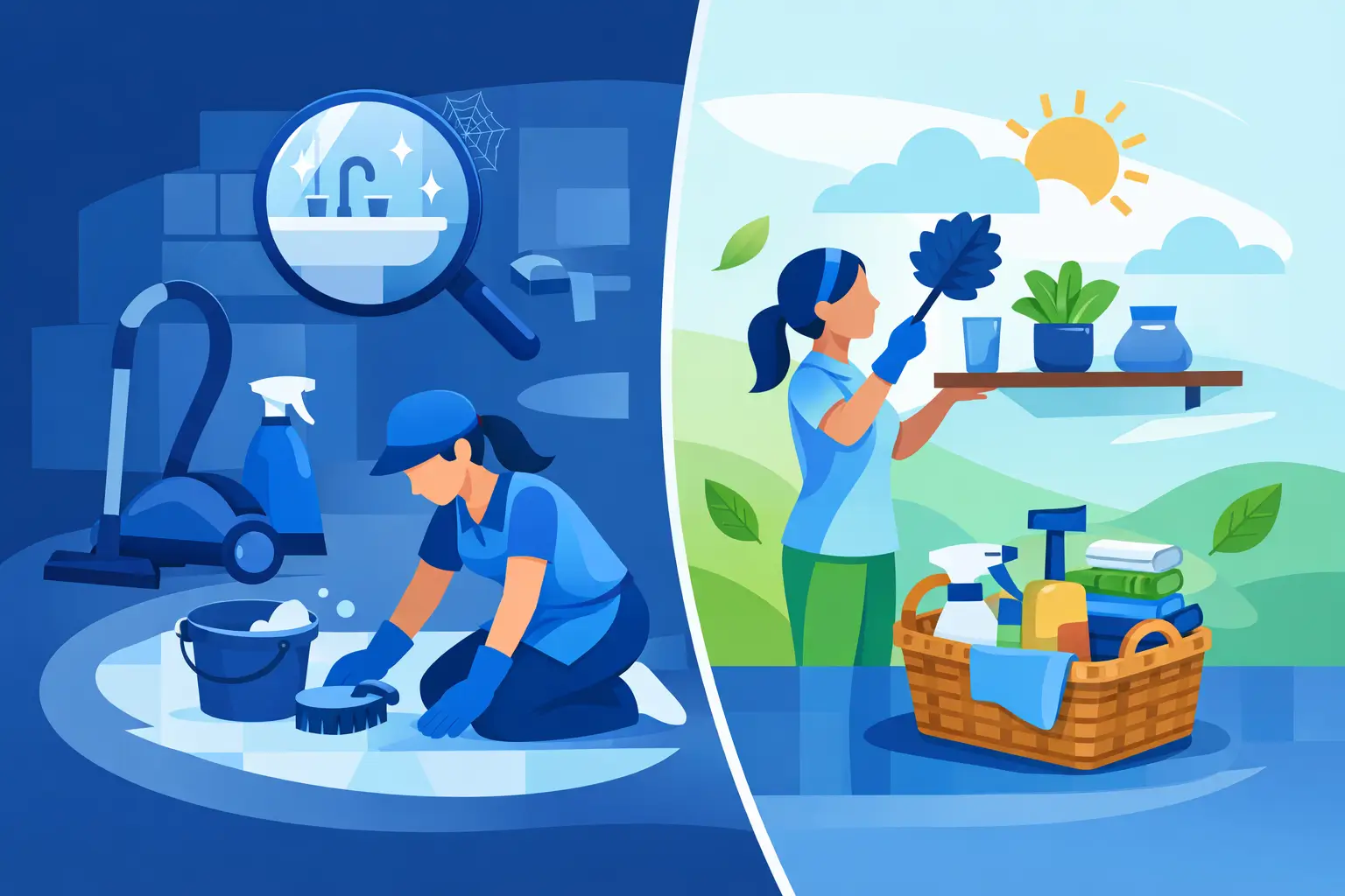 Deep Cleaning Versus Spring Cleaning Explained