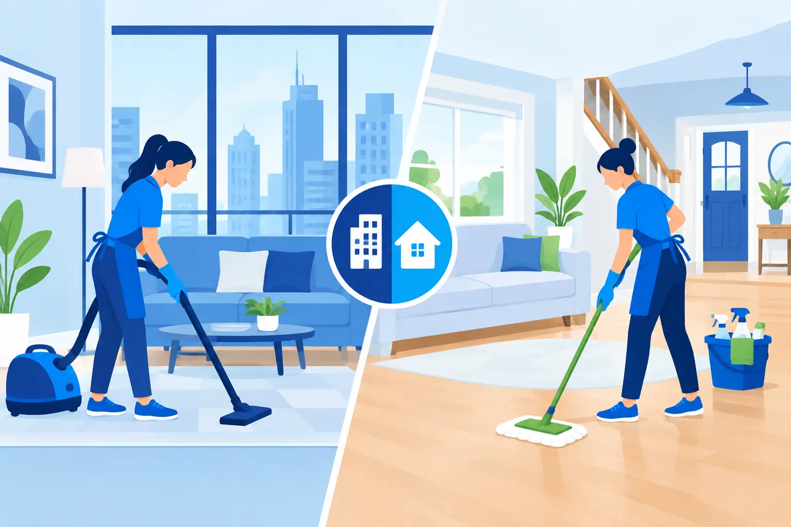 Apartment Cleaning vs House Cleaning Compared